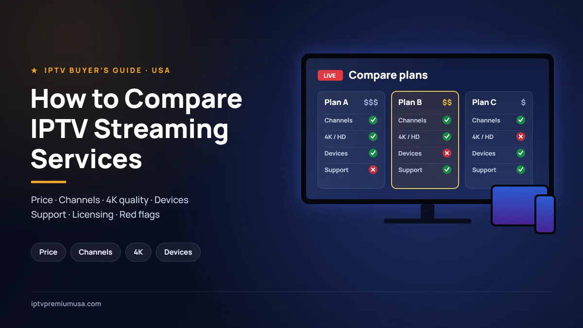 IPTV Streaming Services: How to Compare Your Options in the USA